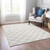 10' X 14' Ivory And Beige Polka Dot Washable Indoor Outdoor Area Rug