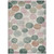 8' X 10' Salmon Green And Peach Geometric Washable Indoor Outdoor Area Rug