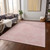 10' X 14' Pink And Ivory Geometric Washable Indoor Outdoor Area Rug - Pink, Ivory