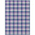 9' X 12' Navy Blue Purple And Beige Plaid Washable Indoor Outdoor Area Rug