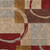 8' X 10' Wheat And Burgundy Geometric Washable Indoor Outdoor Area Rug
