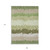 9' X 12' Beige And Olive Green Striped Washable Indoor Outdoor Area Rug