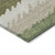 9' X 12' Beige And Olive Green Striped Washable Indoor Outdoor Area Rug