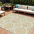 10' X 14' Gold And Ivory Medallion Washable Indoor Outdoor Area Rug - 608219271381