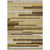 8' X 10' Khaki Taupe And Gold Striped Washable Indoor Outdoor Area Rug