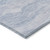9' X 12' Sky Blue Striped Washable Indoor Outdoor Area Rug