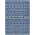 10' X 14' Navy Blue And Ivory Geometric Washable Indoor Outdoor Area Rug