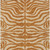 10' X 14' Copper And Tan Animal Print Washable Indoor Outdoor Area Rug