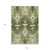 9' X 12' Olive Green And Artichoke Green Ikat Washable Indoor Outdoor Area Rug