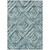 8' X 10' Teal Blue Aqua And Gray Geometric Washable Indoor Outdoor Area Rug - Teal Blue, Aqua, Gray