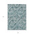 8' X 10' Teal Blue Aqua And Gray Geometric Washable Indoor Outdoor Area Rug - Teal Blue, Aqua, Gray