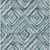 8' X 10' Teal Blue Aqua And Gray Geometric Washable Indoor Outdoor Area Rug - Teal Blue, Aqua, Gray