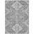 8' X 10' Gray And Ivory Medallion Washable Indoor Outdoor Area Rug