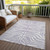 8' X 10' Lavender And Ivory Animal Print Washable Indoor Outdoor Area Rug
