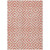 8' X 10' Salmon And Ivory Geometric Washable Indoor Outdoor Area Rug - Salmon, Ivory