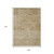 9' X 12' Copper And Beige Abstract Washable Indoor Outdoor Area Rug - Copper, Beige
