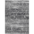 8' X 10' Black Gray And Charcoal Abstract Washable Indoor Outdoor Area Rug