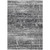 8' X 10' Black Gray And Charcoal Abstract Washable Indoor Outdoor Area Rug
