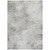 8' X 10' Silver Gray And Ivory Abstract Washable Indoor Outdoor Area Rug - Silver, Gray, Ivory