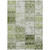 8' X 10' Green Patchwork Washable Non Skid Indoor Outdoor Area Rug