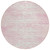 8' Pink And Gray Round Striped Washable Indoor Outdoor Area Rug