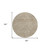 8' Beige And Brown Round Abstract Washable Indoor Outdoor Area Rug Transitional Style - Beige, Brown Color