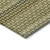10' X 14' Artichoke Green And Fern Green Striped Washable Indoor Outdoor Area Rug