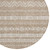8' Brown And Beige Round Southwestern Washable Indoor Outdoor Area Rug - Brown, Beige
