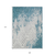 9' X 12' Teal Blue Gray And Ivory Medallion Washable Indoor Outdoor Area Rug