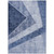 9' X 12' Navy Blue And Denim Blue Geometric Washable Indoor Outdoor Area Rug