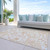9' X 12' Coral Ivory And Peach Paisley Washable Indoor Outdoor Area Rug