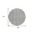 8' Gray And Ivory Round Geometric Washable Indoor Outdoor Area Rug - 608219378585