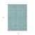 8' X 10' Teal Blue And Gray Geometric Washable Indoor Outdoor Area Rug - Teal Blue, Gray