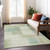 10' X 14' Artichoke Green And Beige Abstract Washable Indoor Outdoor Area Rug