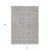10' X 14' Gray Brown And Ivory Striped Washable Indoor Outdoor Area Rug