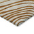 8' X 10' Terra Cotta Copper And Gold Abstract Washable Indoor Outdoor Area Rug