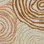 8' X 10' Terra Cotta Copper And Gold Abstract Washable Indoor Outdoor Area Rug
