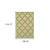 7' X 10' Green Geometric Stain Resistant Indoor Outdoor Area Rug