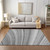 10' X 14' Gray Silver And Ivory Abstract Washable Indoor Outdoor Area Rug
