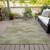 10' X 14' Sage And Ivory Abstract Washable Indoor Outdoor Area Rug - 880016850987