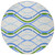 8' Sky Blue And Beige Round Abstract Washable Indoor Outdoor Area Rug