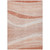 10' X 14' Salmon And Pink Abstract Washable Indoor Outdoor Area Rug