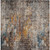 9' X 12' Taupe Chocolate And Copper Abstract Washable Indoor Outdoor Area Rug