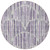 8' Purple Ivory And Lavender Round Abstract Washable Indoor Outdoor Area Rug