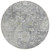 8' Gray Beige And Charcoal Round Oriental Washable Indoor Outdoor Area Rug