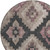 8' Taupe And Charcoal Round Aztec Washable Indoor Outdoor Area Rug
