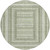 8' Artichoke Green And Gray Round Geometric Washable Indoor Outdoor Area Rug - Artichoke Green, Gray