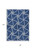 8' X 10' Blue And Ivory Geometric Washable Indoor Outdoor Area Rug Contemporary Style - Blue, Ivory Color