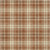 9' X 12' Brown Black And Beige Plaid Washable Indoor Outdoor Area Rug