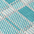 10' X 14' Teal Blue Gray And Ivory Plaid Washable Indoor Outdoor Area Rug